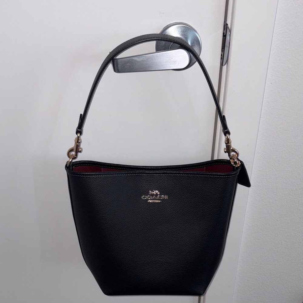 Coach CT803 Leather City Large Bucket Bag Gold/Black